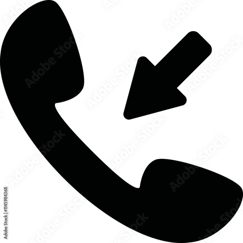 Simple vector icon handset