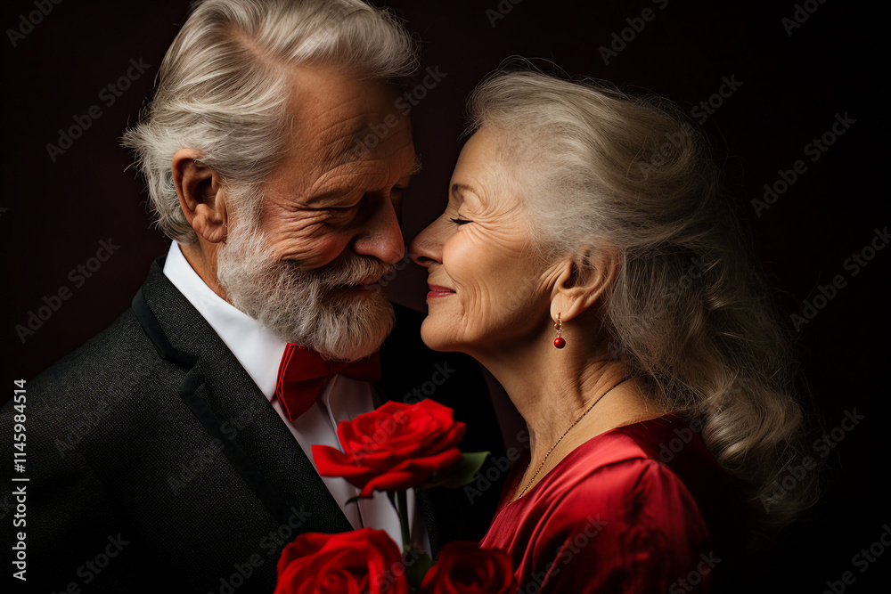 Φωτογραφία Generative AI picture of sweet charming adorable couple on Valentine Day lovers