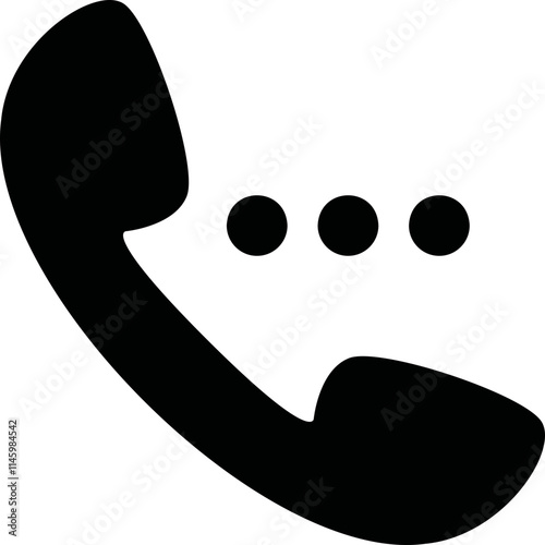 Simple vector icon handset