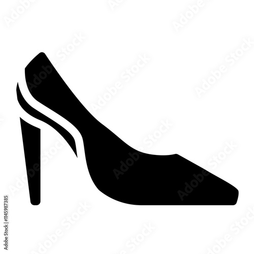 High heels Solid Icon