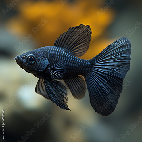 siamese fighting fish in aquarium