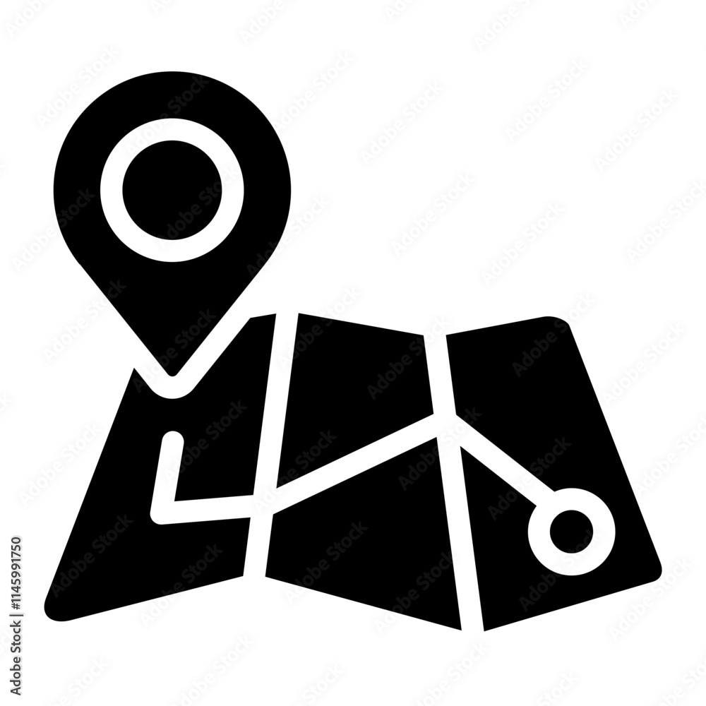 Maps Guide Solid Icon Maps Guide Solid Icon