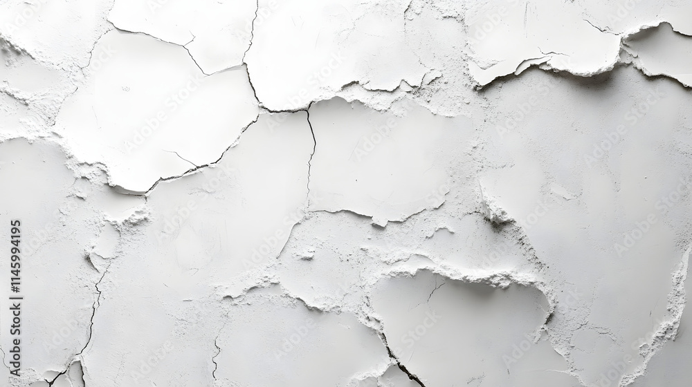 Obraz premium crack white wall texture