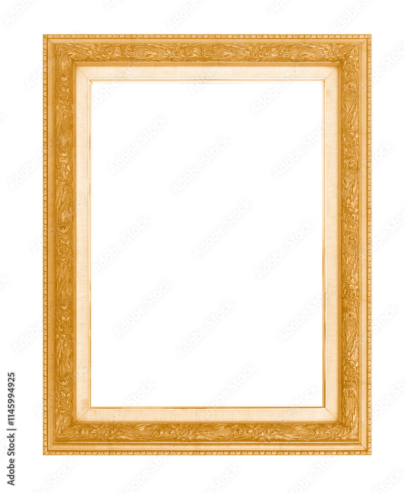 Isolated photo frame on white background surface