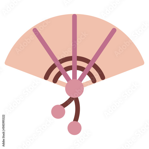 Stylized Fan Design for Decorative Purposes