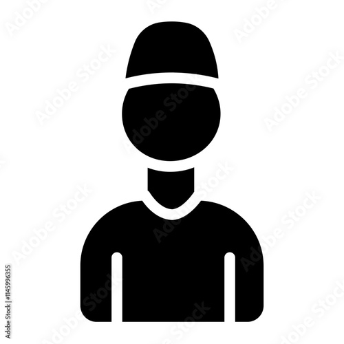 Moslem man Solid Icon
