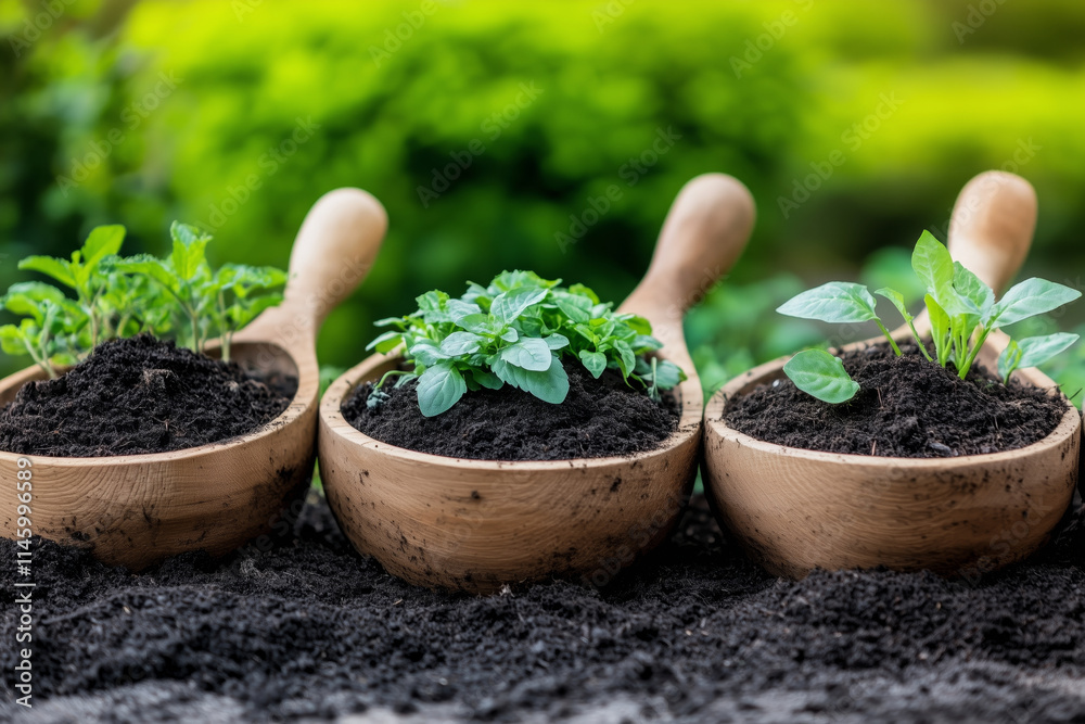 A community garden where people of all ages come together to grow different plants. A community garden where people of all ages come together to grow different plants.