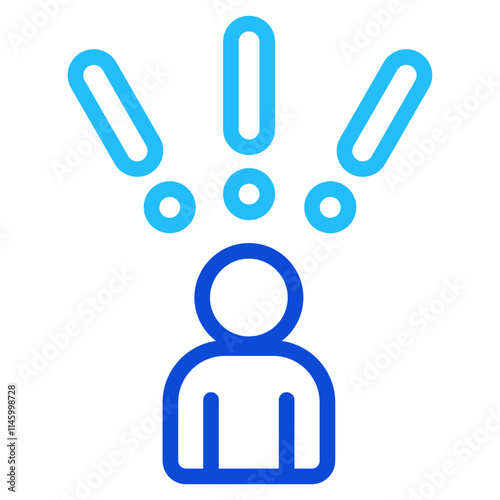 Panic attack Duoline Icon