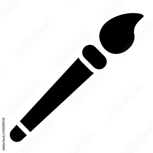 Paintbrush Solid Icon