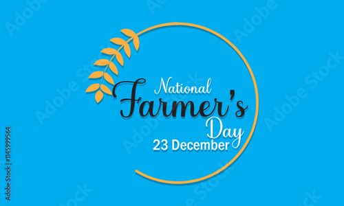 Happy Farmer day 23 December  Banner. Vector illustration. EPS 10