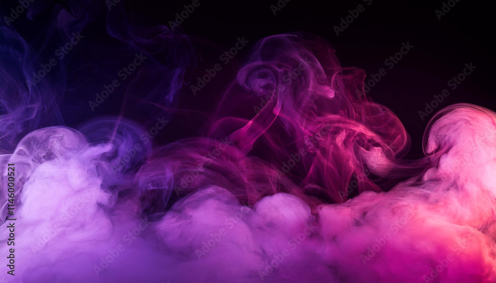 Fototapeta premium This is a purple and pink smoke or fog overlay to create a special effect on photos and designs