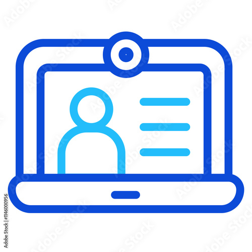 Presentation online Duoline Icon