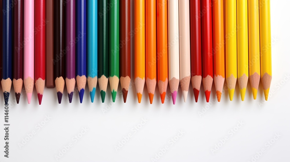 colored sharpened pencils on a white background, school supplies for drawing. colored sharpened pencils on a white background, school supplies for drawing.