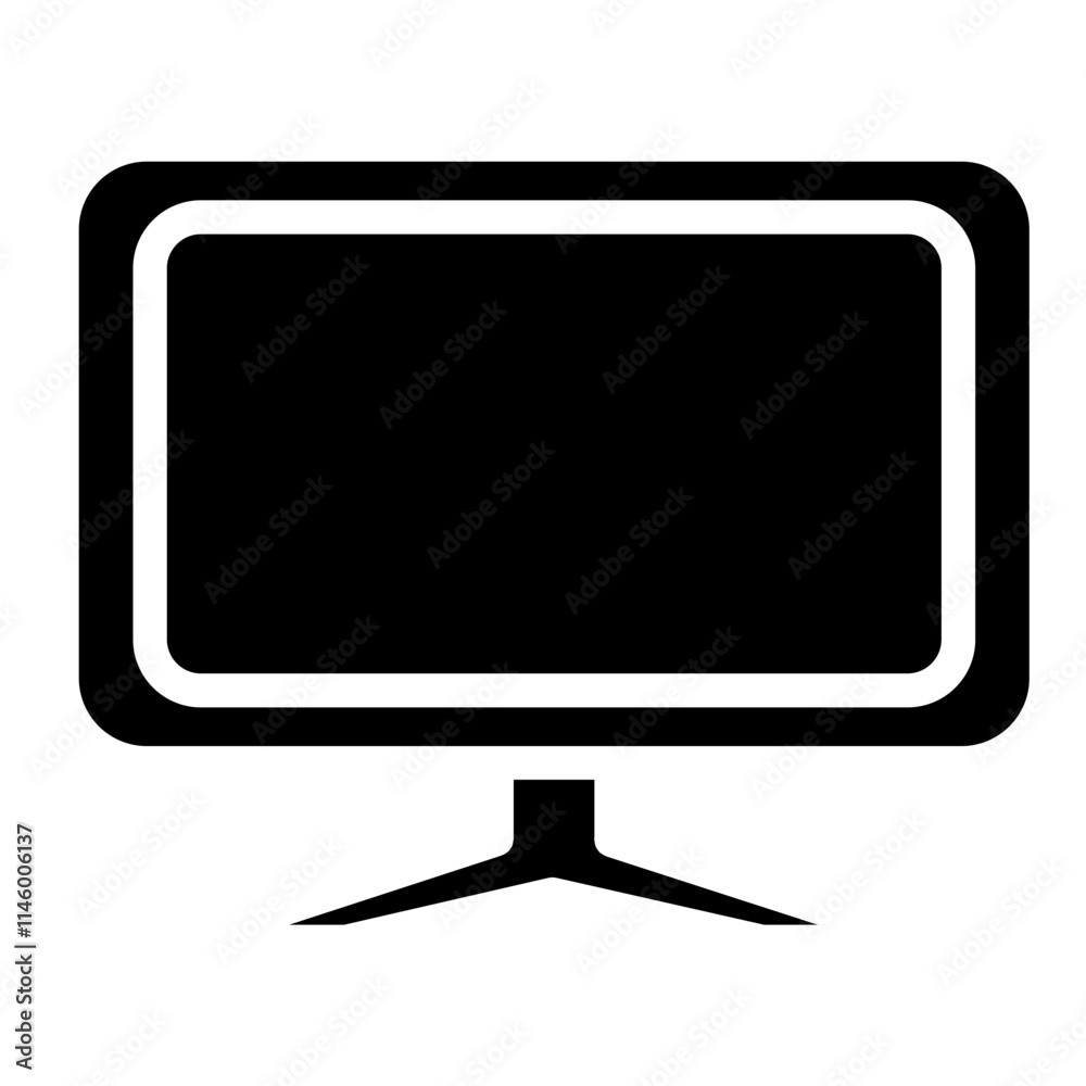 Smart TV Solid Icon Smart TV Solid Icon