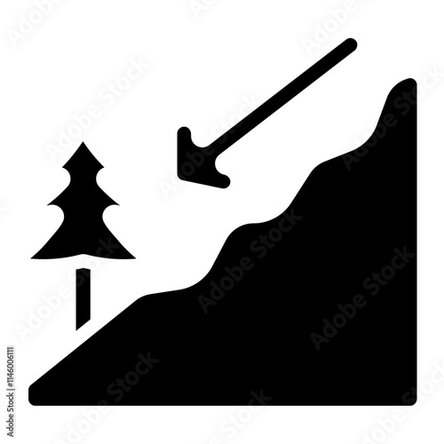 Slope Solid Icon