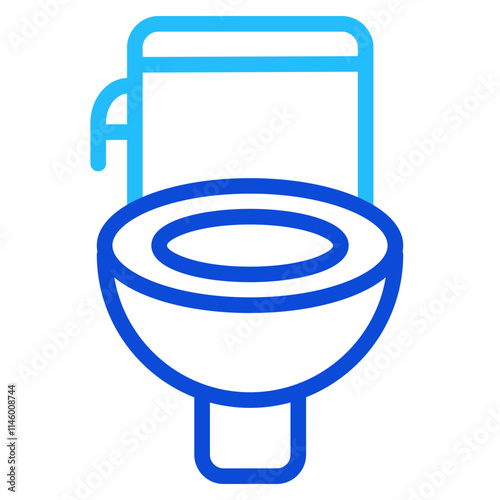Toilet Duoline Icon