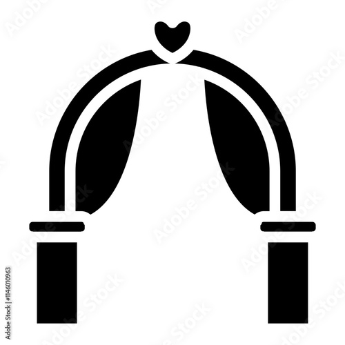 Wedding altar Solid Icon