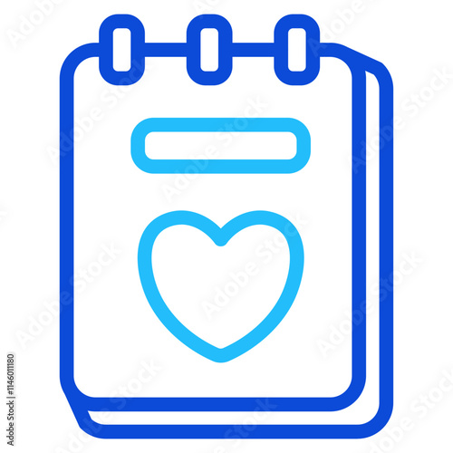Wedding guest list Duoline Icon