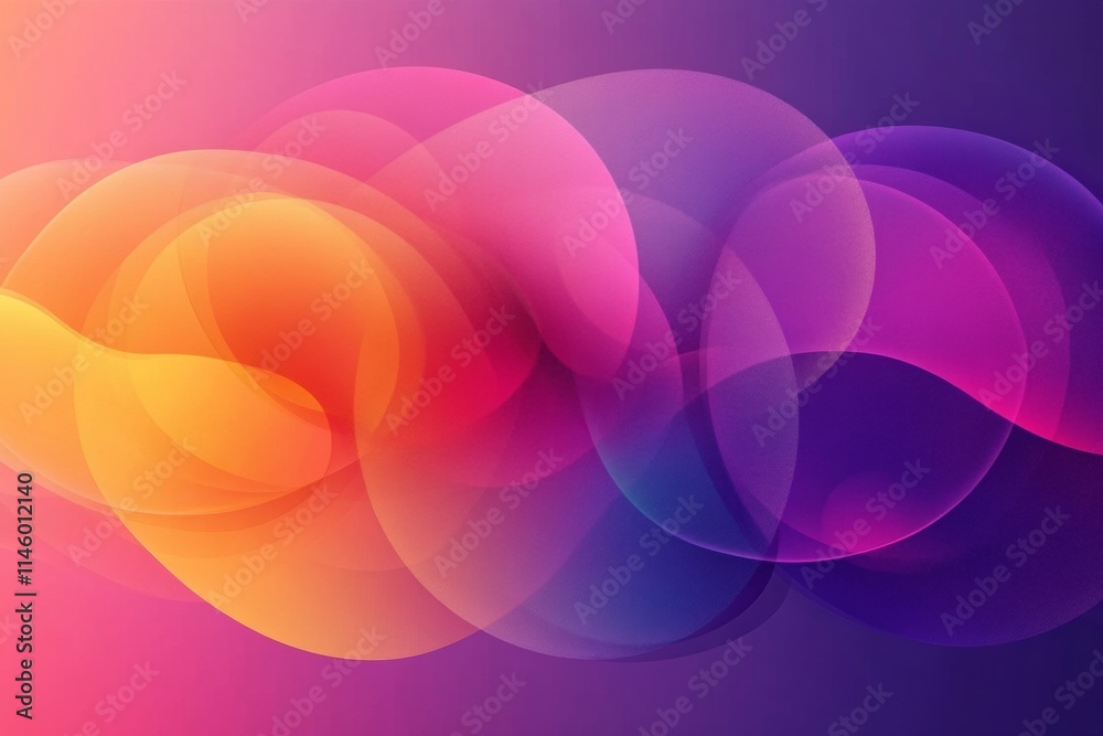 A colorful, abstract background with a purple and orange swirl