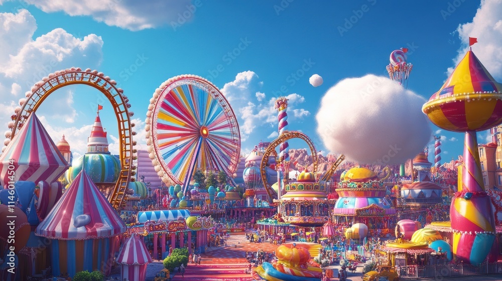 Whimsical Candyland Amusement Park: A Vibrant Day of Fun and Fantasy Whimsical Candyland Amusement Park: A Vibrant Day of Fun and Fantasy