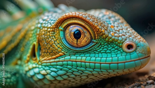 close up of iguana