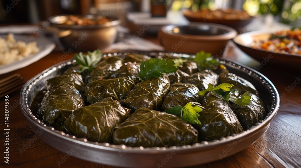 Delicious dolma made with grape vine leaves, filled with rice, tender meat, and a blend of spices, showcases the rich flavors of dolma. This hearty dish is perfect for any meal. Delicious dolma made with grape vine leaves, filled with rice, tender meat, and a blend of spices, showcases the rich flavors of dolma. This hearty dish is perfect for any meal.