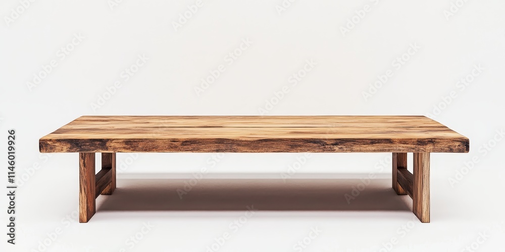 Wood Shelf Table on a white background, ideal for showcasing or displaying your products effectively. This versatile wood shelf table enhances presentations and provides an elegant display solution. Wood Shelf Table on a white background, ideal for showcasing or displaying your products effectively. This versatile wood shelf table enhances presentations and provides an elegant display solution.
