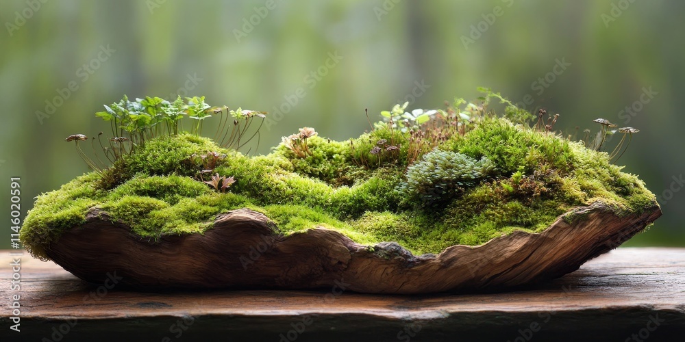 Moss thriving on decaying wood creates a unique natural composition. This scene showcases how moss can flourish on dead wood, highlighting the beauty of nature s resilience and growth. Moss thriving on decaying wood creates a unique natural composition. This scene showcases how moss can flourish on dead wood, highlighting the beauty of nature s resilience and growth.