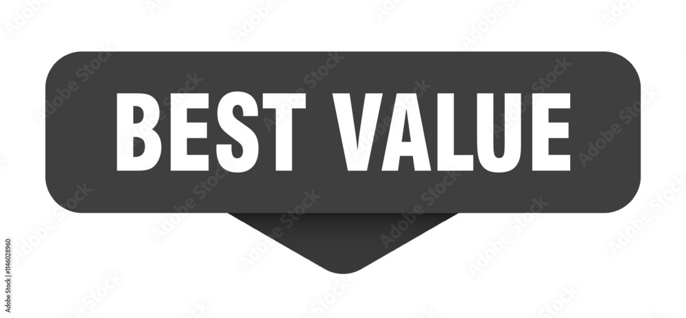 BEST VALUE banner, button, label, sign BEST VALUE banner, button, label, sign