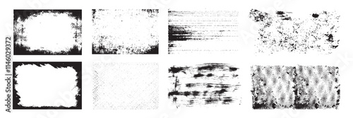 Grunge Urban Backgrounds set.Texture Vector.Dust Overlay Distress Grain ,Simply Place illustration over any Object to Create grungy Effect .abstract,splattered , dirty, texture for your design. vector