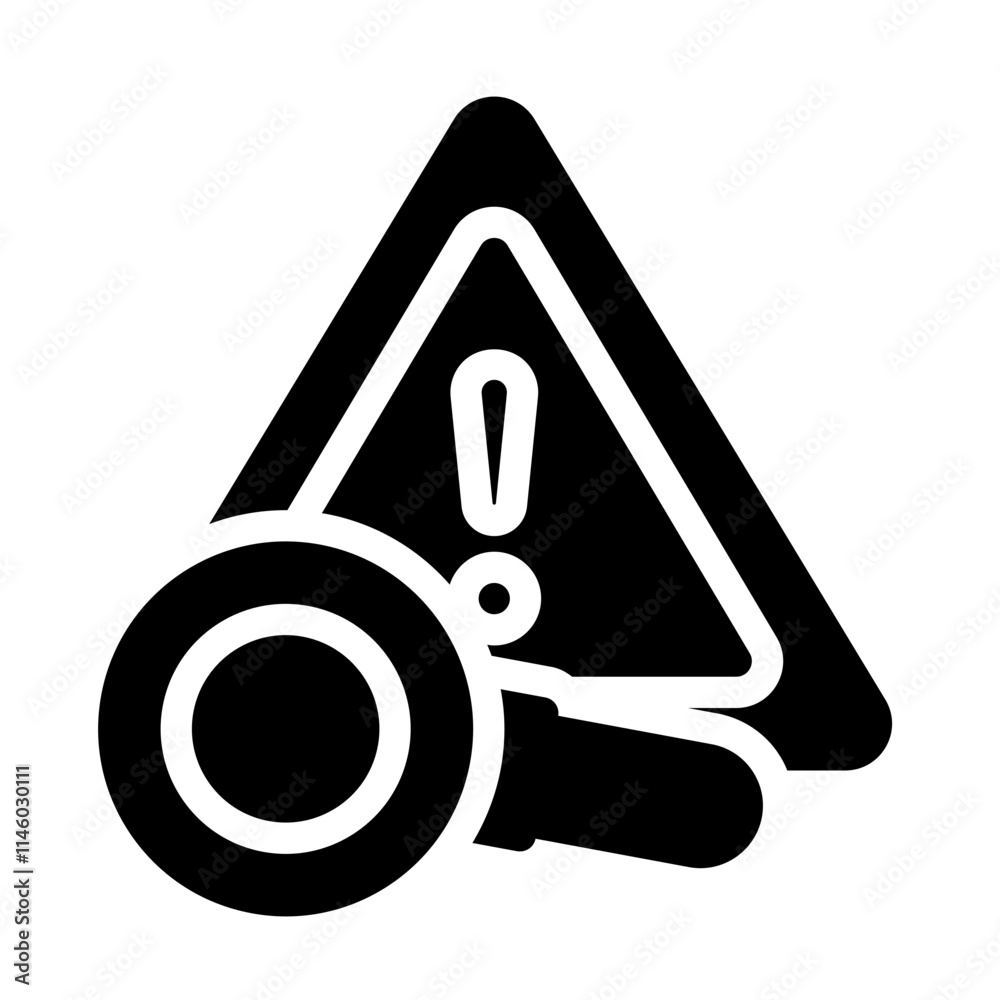 Icon Risk Management With Style Glyph Icon Risk Management With Style Glyph