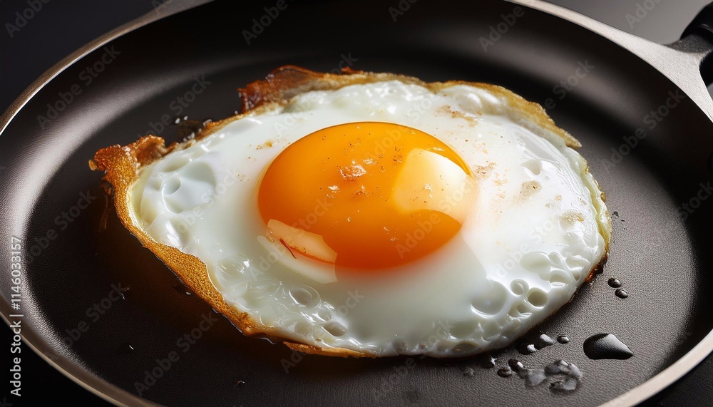 fried egg on the frying pan fried egg on the frying pan