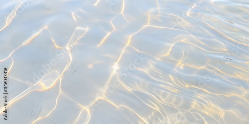 Serene Luminous Water Surface with Soft Ripples and Shimmering Light Reflections
