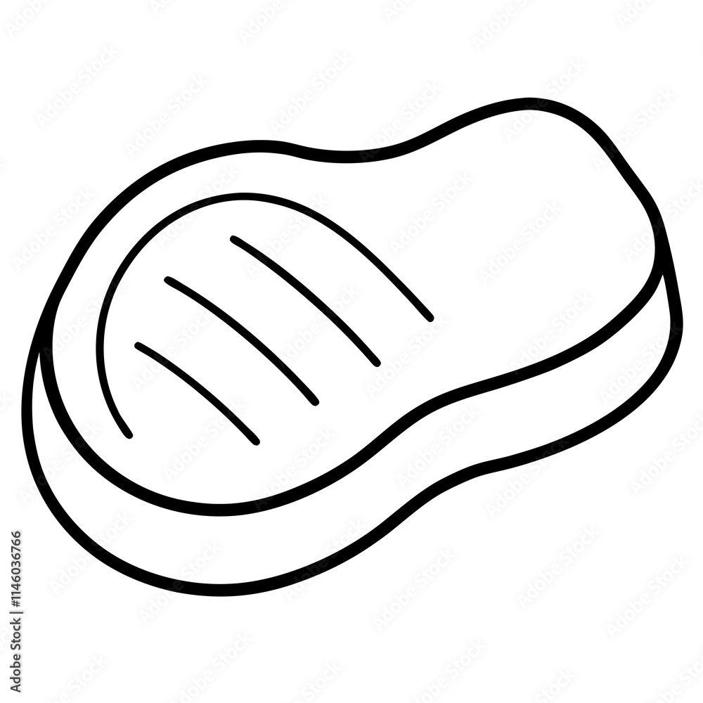 hand drawn vector illustration of a bread hand drawn vector illustration of a bread