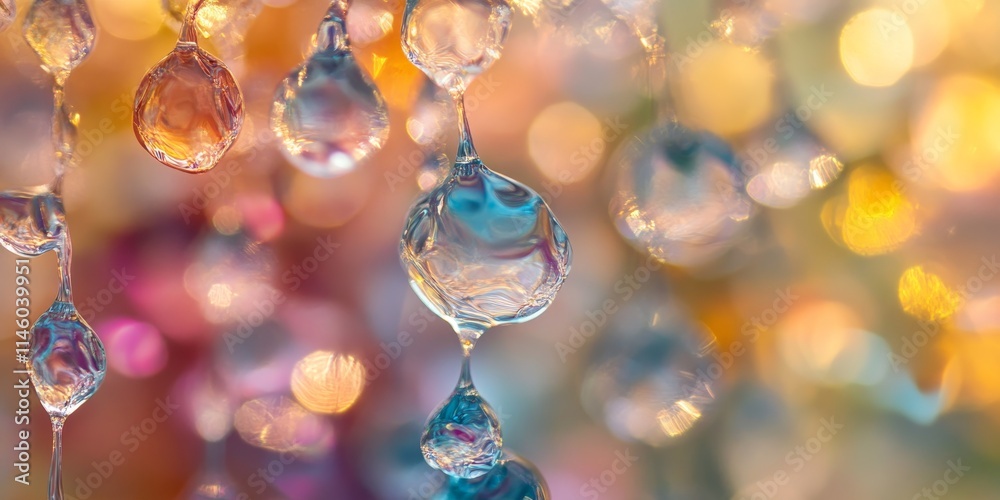 Abstract composition featuring defocused glass elements creates a unique visual experience. The interplay of abstraction and defocus in this glass imagery emphasizes depth and texture.