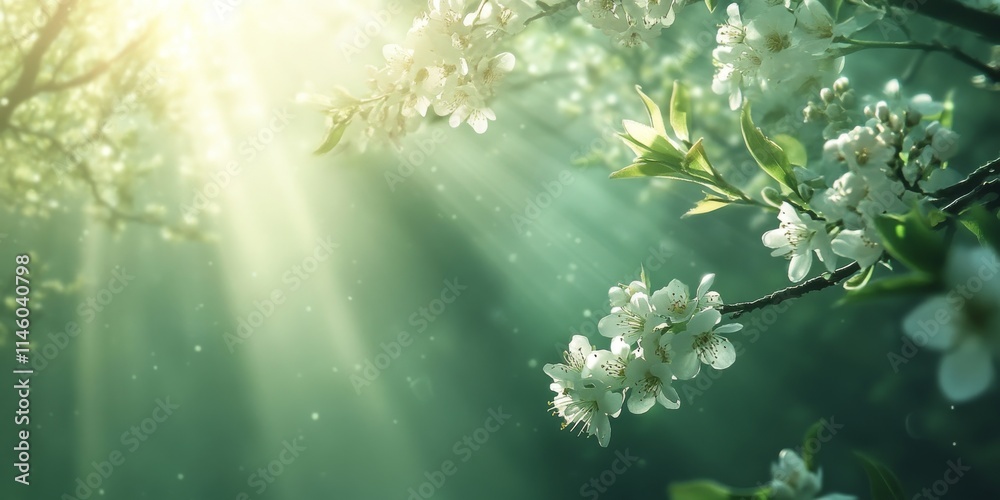 Soft, tender green light illuminates a springtime background, creating a serene atmosphere that embodies the essence of green spring and fresh beginnings. Experience the tranquility of this green Soft, tender green light illuminates a springtime background, creating a serene atmosphere that embodies the essence of green spring and fresh beginnings. Experience the tranquility of this green