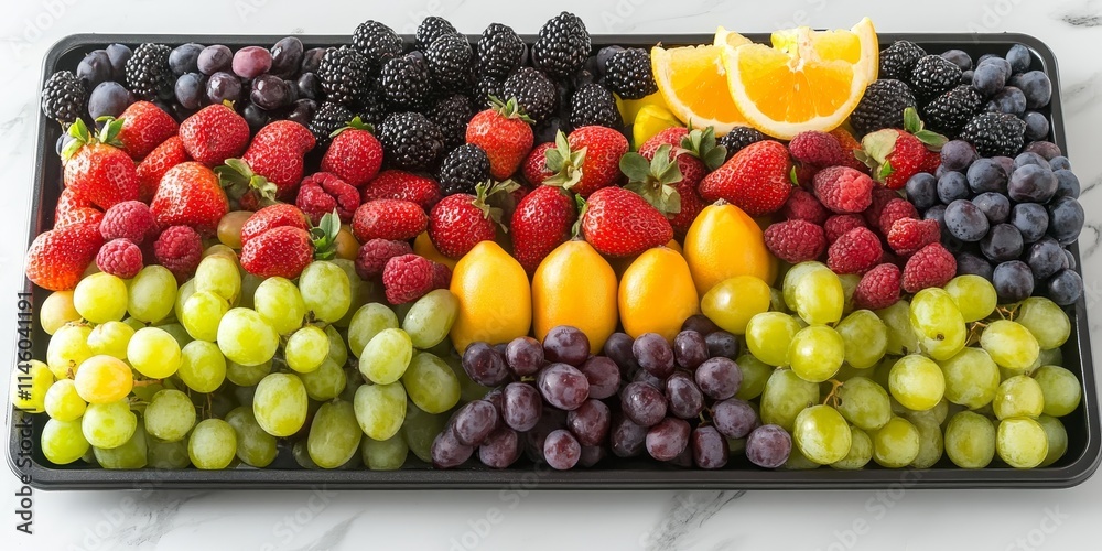Fresh seasonal fruit assortment displayed on a tray highlights the vibrant colors and rich flavors of seasonal fruit, perfect for showcasing a delightful fresh seasonal fruit experience. Fresh seasonal fruit assortment displayed on a tray highlights the vibrant colors and rich flavors of seasonal fruit, perfect for showcasing a delightful fresh seasonal fruit experience.