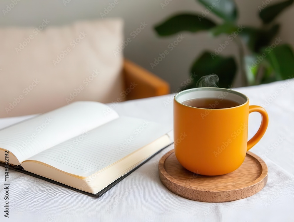 wellness concept. A soothing bedtime ritual kit with herbal teas wellness concept. A soothing bedtime ritual kit with herbal teas