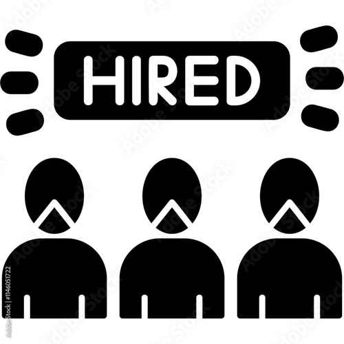 Hired icon