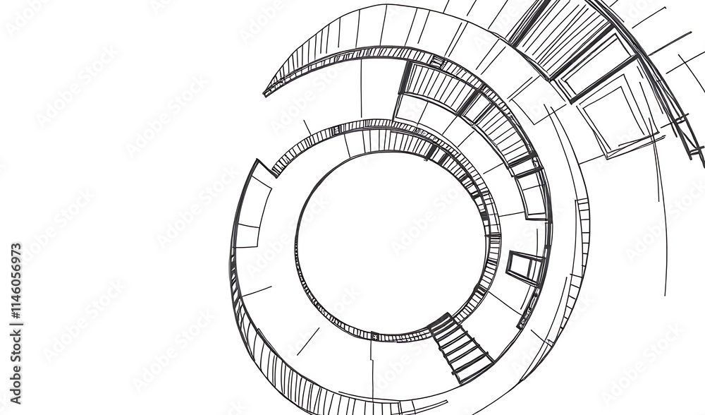Swirling Futuristic Vector Illustration Design. AI Generated Swirling Futuristic Vector Illustration Design. AI Generated
