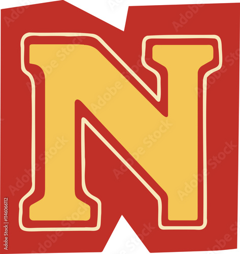 Ransom Note Letter N