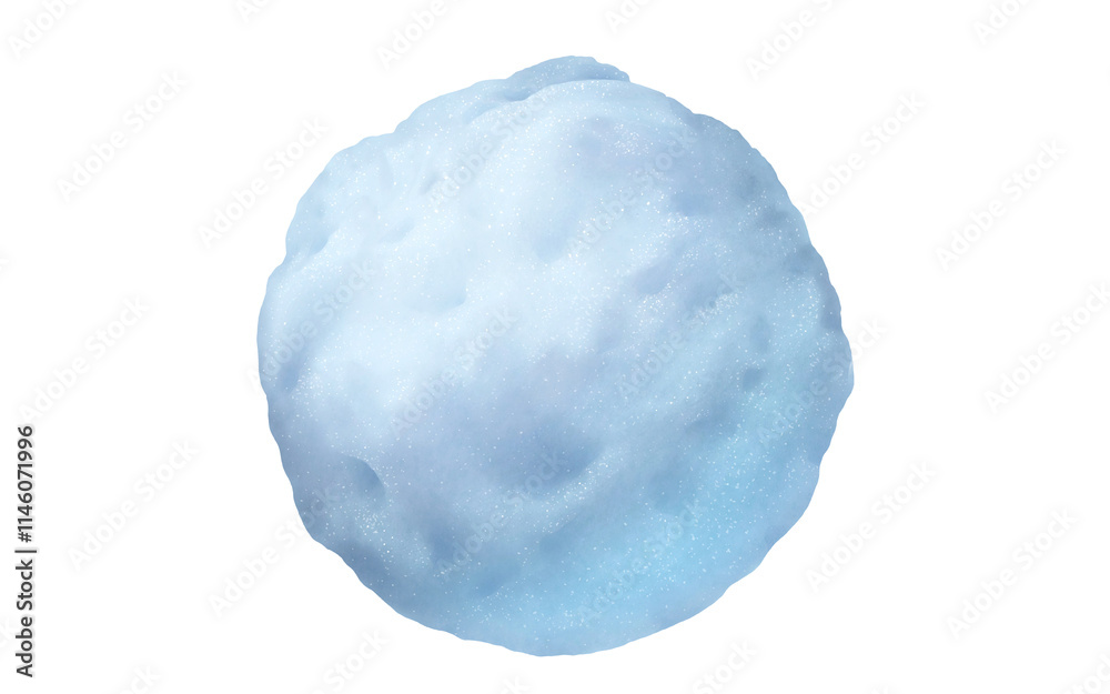 Snowball isolated on transparent background