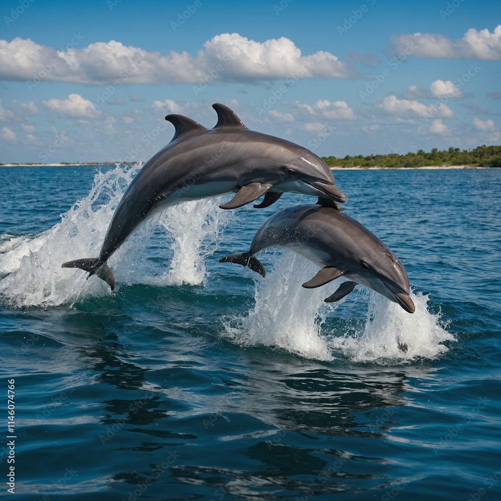 Fototapeta premium dolphin in the water