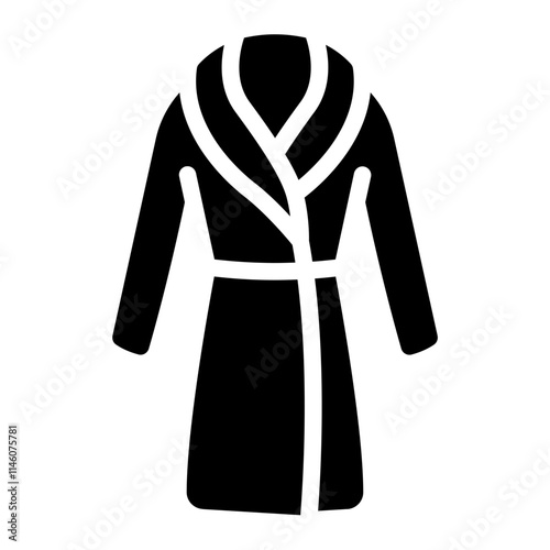 Bathrobe Solid Icon