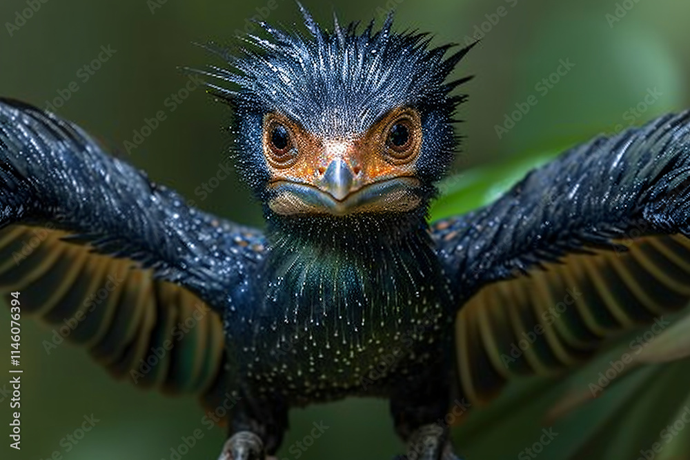 Microraptor Dinosaur realistic Photo Images Real details skin texture Microraptor Dinosaur realistic Photo Images Real details skin texture