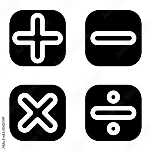 Elementary maths Solid Icon