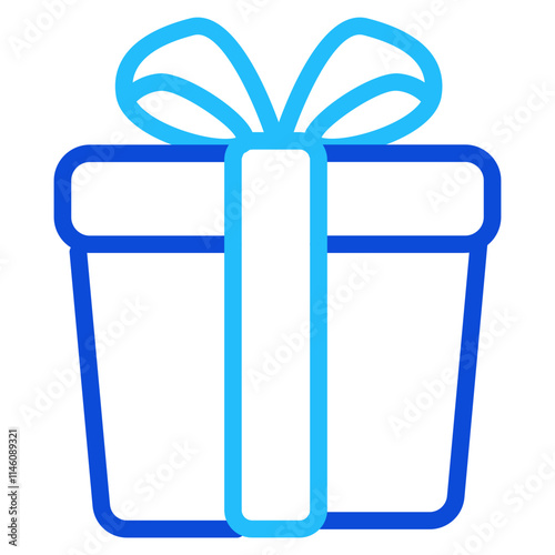 Gift Box Duoline Icon