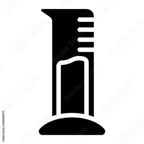 Graduated cylinder Solid Icon