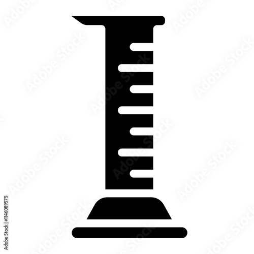 Graduated cylinder Solid Icon