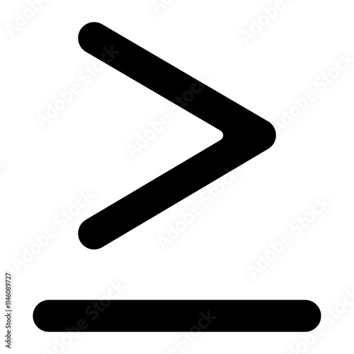 Greater than sign Solid Icon